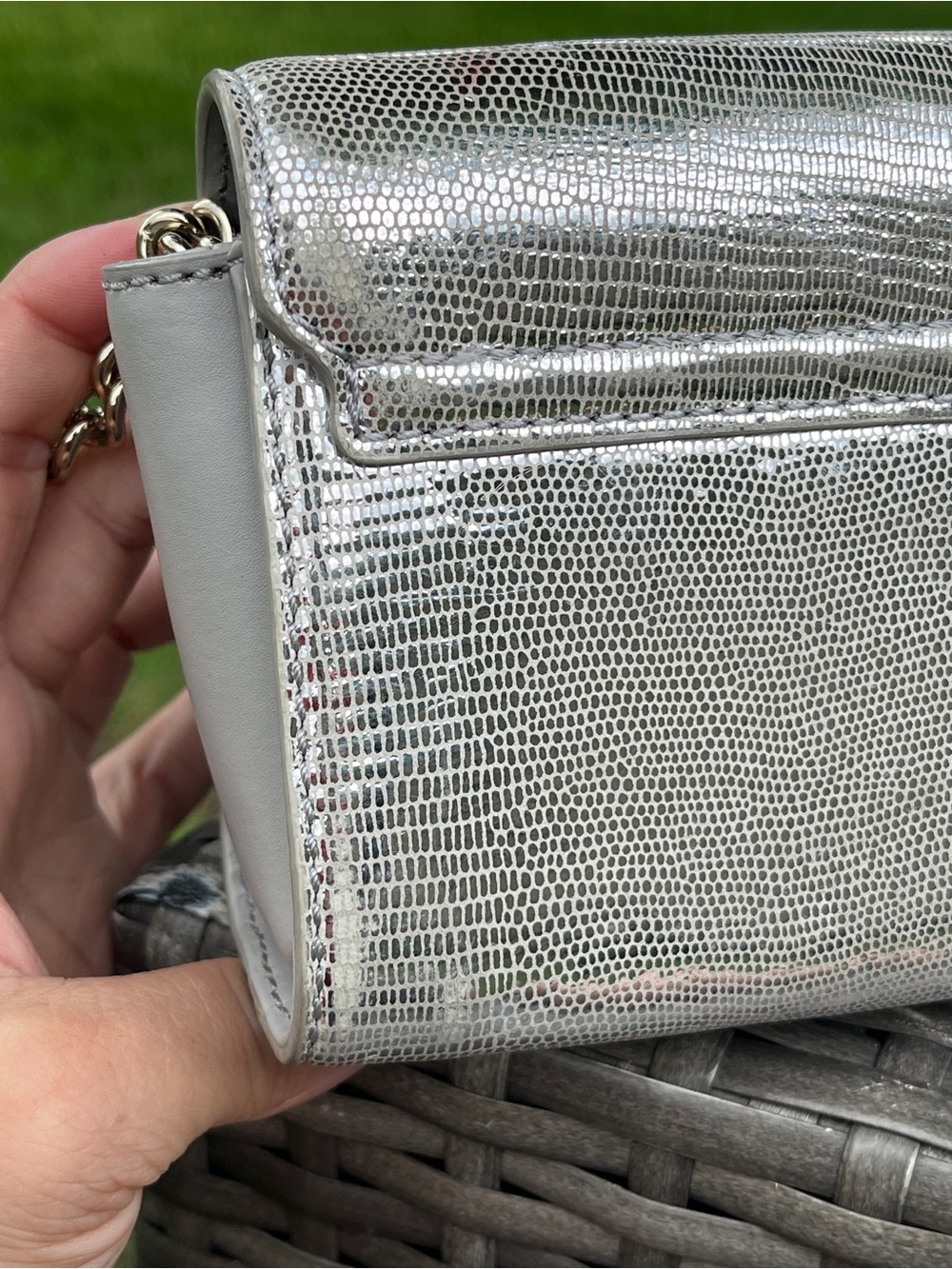 ❌SOLD❌Kate Spade Bag Lillian Monford Park Exotic Clutch Crossbody Bag - Picture 9 of 15